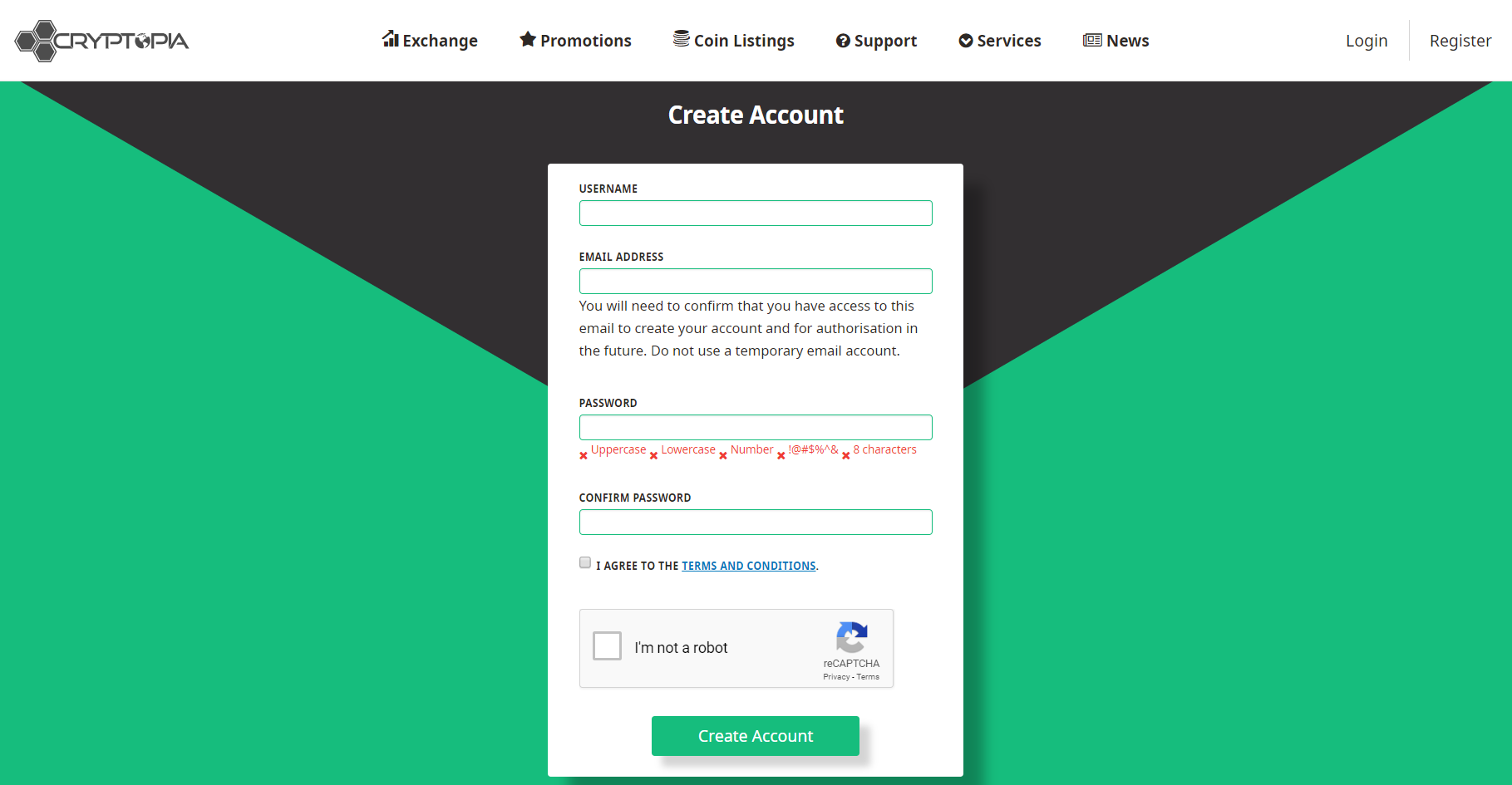 cryptocurrency login account